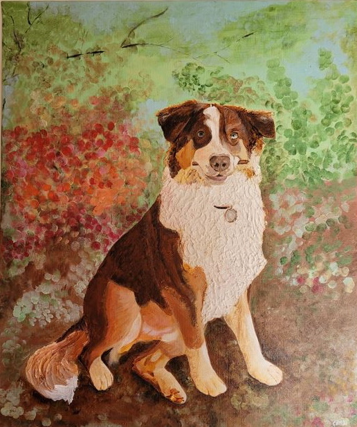 Royal - Chien assis à l'allure noble et prestance quasi royale