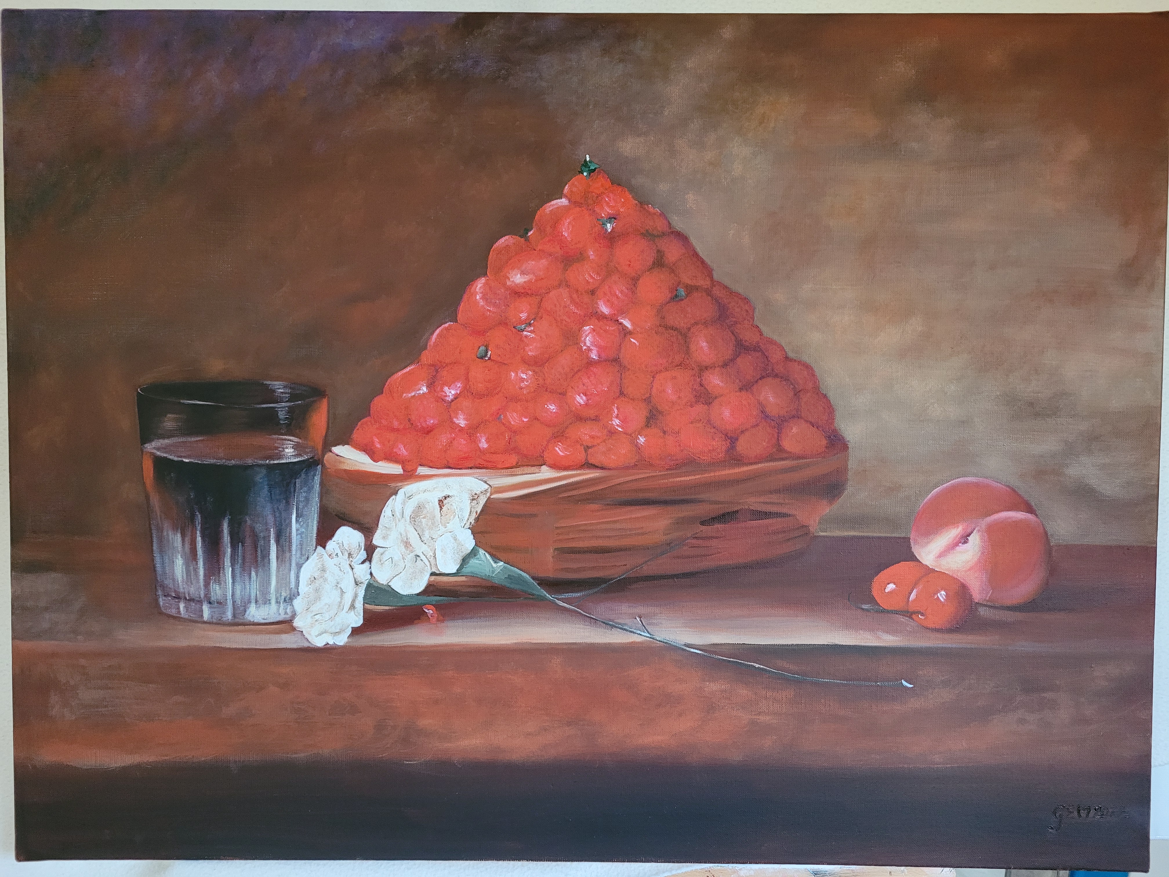 Panier de fraises des bois